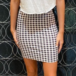 Shein Checkered Body-con Skirt